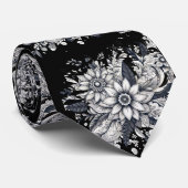 Cravate abstract women face (Roulé)