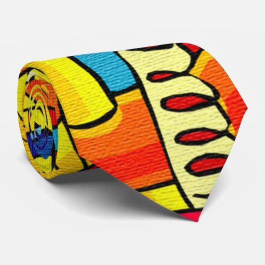 CRAVATE "ABSTRACTION" #3 (Roulé)