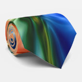 Cravate Abstraction arc-en-ciel (Roulé)