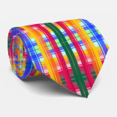 Cravate abstraction motif folklorique (Roulé)