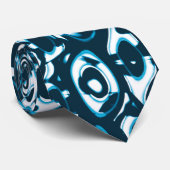 Cravate Abstrait 190819 - 02 - Style Indigo (Roulé)