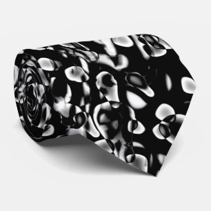 Cravate Abstrait 190819 - 09 - Noir et blanc