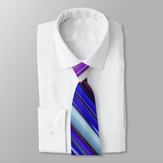Cravate Abstrait #2 : Flou ultraviolet (Attaché)