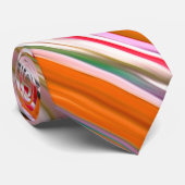 Cravate Abstrait #2 : Orange blur (Roulé)