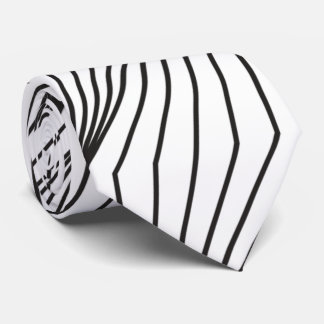 Cravate Abstrait blanc et noir