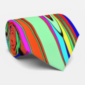 CRAVATE ABSTRAIT COLORÉ (Roulé)