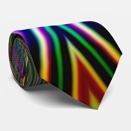 Cravate Abstrait coloré (Roulé)