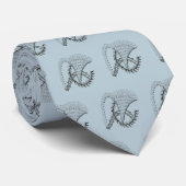 Cravate Abstrait de gribouillis (Roulé)