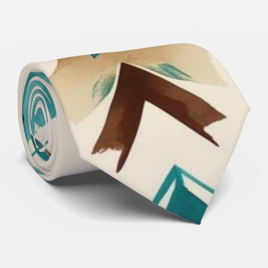 Cravate Abstrait des tribus (Roulé)