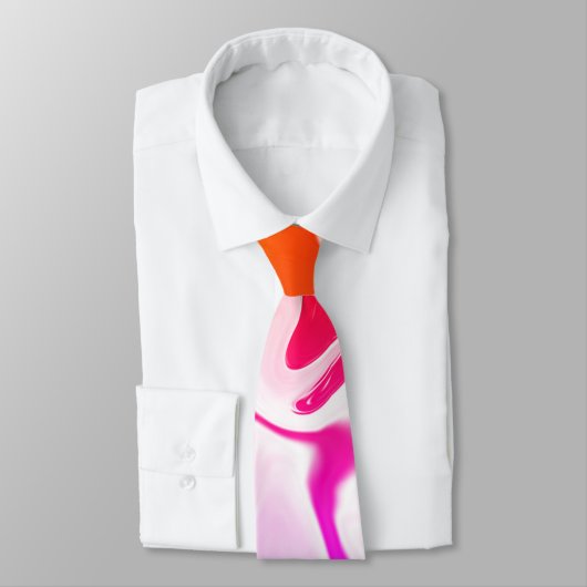Cravate Abstrait, élégant, rétro, arc-en-ciel (Attaché)