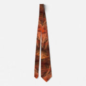 Cravate Abstrait en bronze acajou fractal (Dos)