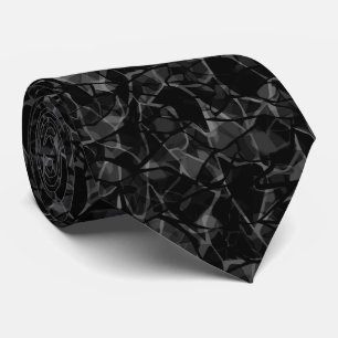 Cravate Abstrait foncé sans couture formes modernes col pl