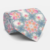 Cravate Abstrait géométrique moderne imprimé ornemental bl (Roulé)