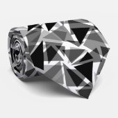 Cravate Abstrait, géométrique, multicolore (Roulé)