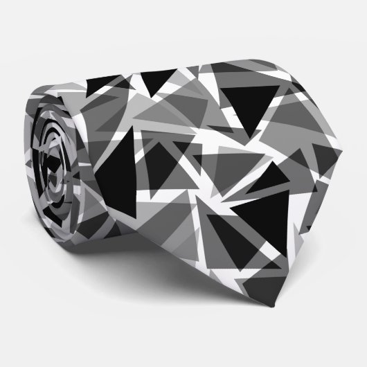 Cravate Abstrait, géométrique, multicolore (Roulé)