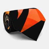 Cravate Abstrait graffiti polygonal moderne dar géométriqu (Roulé)