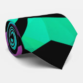 Cravate Abstrait graffiti polygonal moderne dar géométriqu (Roulé)