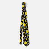 Cravate Abstrait Gray jaune (Dos)
