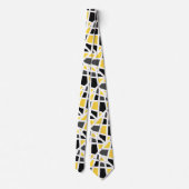 Cravate Abstrait Gray jaune (Dos)