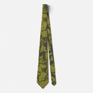 Cravate Abstrait gris et vert