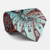 Cravate Abstrait Imaginaire dynamique Fractal Art Brown Bl (Roulé)