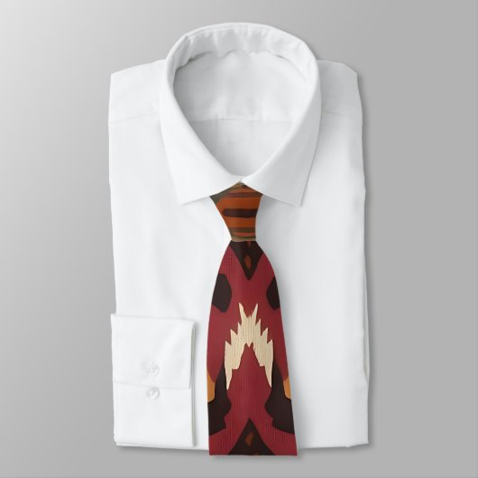 Cravate Abstrait inspiré du sud-ouest (Attaché)