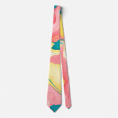 Cravate abstrait marbré (Devant)
