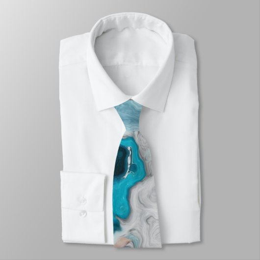 Cravate Abstrait marbre ombre (Attaché)