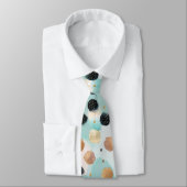 Cravate Abstrait moderne Brushstroke & Polka Dot Motif (Attaché)
