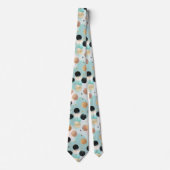 Cravate Abstrait moderne Brushstroke & Polka Dot Motif (Devant)