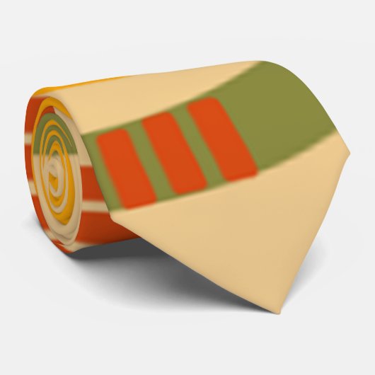 Cravate Abstrait moderne du milieu du siècle (Roulé)