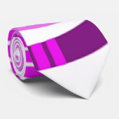 Cravate Abstrait moderne du milieu du siècle - violet (Roulé)