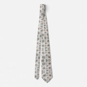 Cravate Abstrait Moderne Milieu de Siècle Diamants Blancs (Dos)