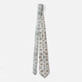 Cravate Abstrait Moderne Milieu de Siècle Diamants Blancs (Dos)