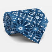 Cravate Abstrait moderne sans couture à damiers plaid bl f (Roulé)