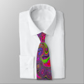 Cravate Abstrait Monogrammé Colorful Super (Attaché)