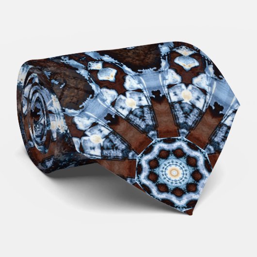 cravate abstrait motif fractal (Roulé)