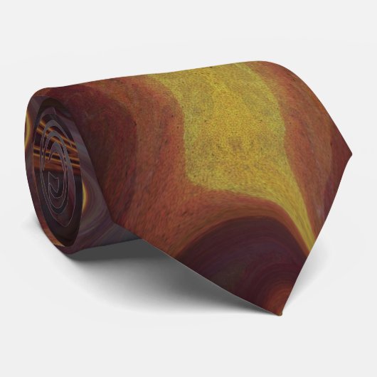 cravate abstrait motif fractal (Roulé)