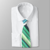 Cravate Abstrait n° 2 : bleu vert d'eau (Attaché)