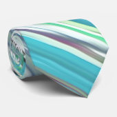 Cravate Abstrait n° 2 : bleu vert d'eau (Roulé)