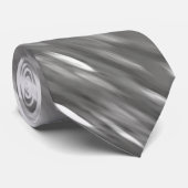 Cravate Abstrait n° 3 : Gris argenté (Roulé)