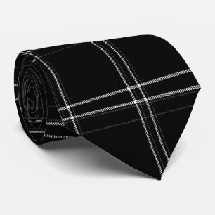 Cravate Abstrait noir et blanc