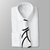 Cravate Abstrait noir et blanc (Attaché)