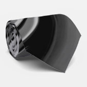 Cravate Abstrait noir et blanc (Roulé)