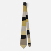 Cravate abstrait noir et or (Devant)