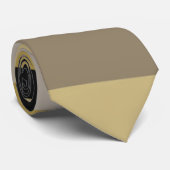 Cravate abstrait noir et or (Roulé)