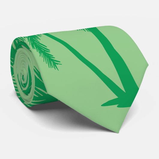 cravate abstrait palmier (Roulé)