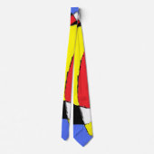 Cravate Abstrait rouge (Dos)