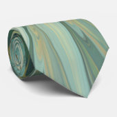 Cravate Abstrait Sage Green Imaginaire Fleur Fractal Art (Roulé)