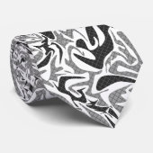 Cravate Abstrait sans couture brosse trait moderne multico (Roulé)